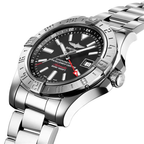 breitling avenger 2 gmt black|breitling avenger chronograph gmt.